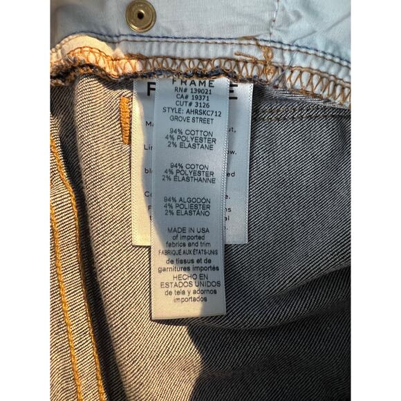 Frame Jeans Ali High Rise Skinny Grove Street Classic Basic Capsule Fall Minimal - Picture 7 of 7